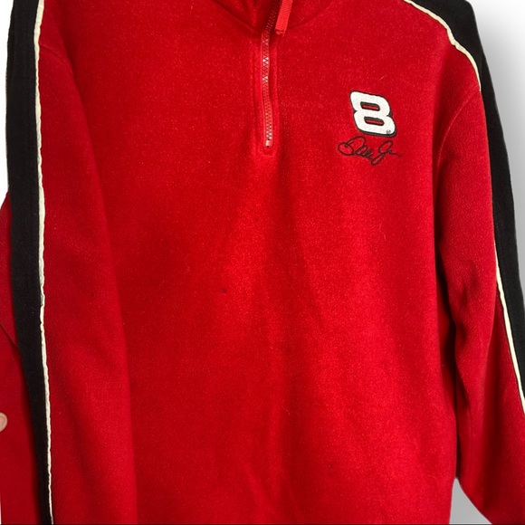 Dale Jr #8 NASCAR 1/4 Zip Fleece Pullover Med - Picture 4 of 6